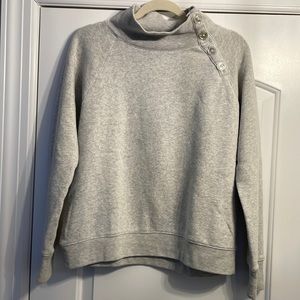 J. Crew Factory Wide Button Collar Tunic Pullover Seeatshirt - Size L